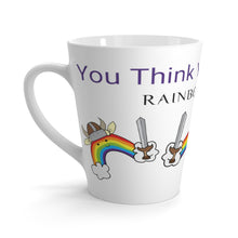 Load image into Gallery viewer, You Think You Know Me? is one of the favorite categories on the RBQ playing board!  This Latte Mug asks the BIG question that begs a conversation over coffee! Don't leave them wondering! BEGIN the conversation with PRIDE!