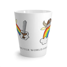 Load image into Gallery viewer, Rainbow Viking Latte mug (12 oz) - The Rainbow Quest! Treasure Chest