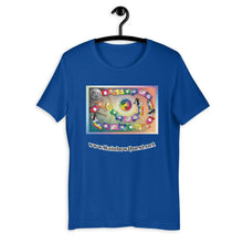 Load image into Gallery viewer, Rainbow Quest! game board Short-Sleeve Unisex T-Shirt - The Rainbow Quest! Treasure Chest