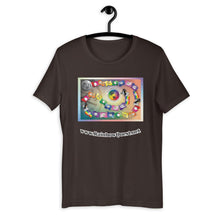 Load image into Gallery viewer, Rainbow Quest! game board Short-Sleeve Unisex T-Shirt - The Rainbow Quest! Treasure Chest