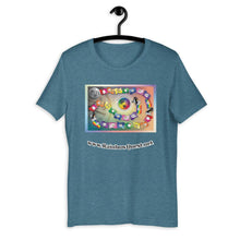 Load image into Gallery viewer, Rainbow Quest! game board Short-Sleeve Unisex T-Shirt - The Rainbow Quest! Treasure Chest