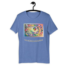 Load image into Gallery viewer, Rainbow Quest! game board Short-Sleeve Unisex T-Shirt - The Rainbow Quest! Treasure Chest