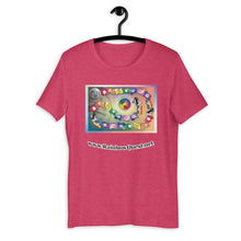 Load image into Gallery viewer, Rainbow Quest! game board Short-Sleeve Unisex T-Shirt - The Rainbow Quest! Treasure Chest