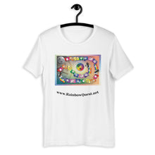 Load image into Gallery viewer, Rainbow Quest! game board Short-Sleeve Unisex T-Shirt - The Rainbow Quest! Treasure Chest