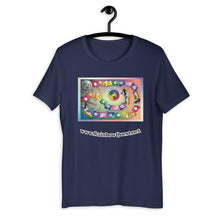 Load image into Gallery viewer, Rainbow Quest! game board Short-Sleeve Unisex T-Shirt - The Rainbow Quest! Treasure Chest