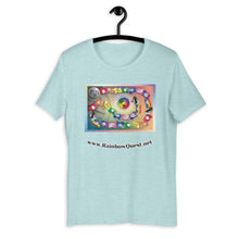 Load image into Gallery viewer, Rainbow Quest! game board Short-Sleeve Unisex T-Shirt - The Rainbow Quest! Treasure Chest