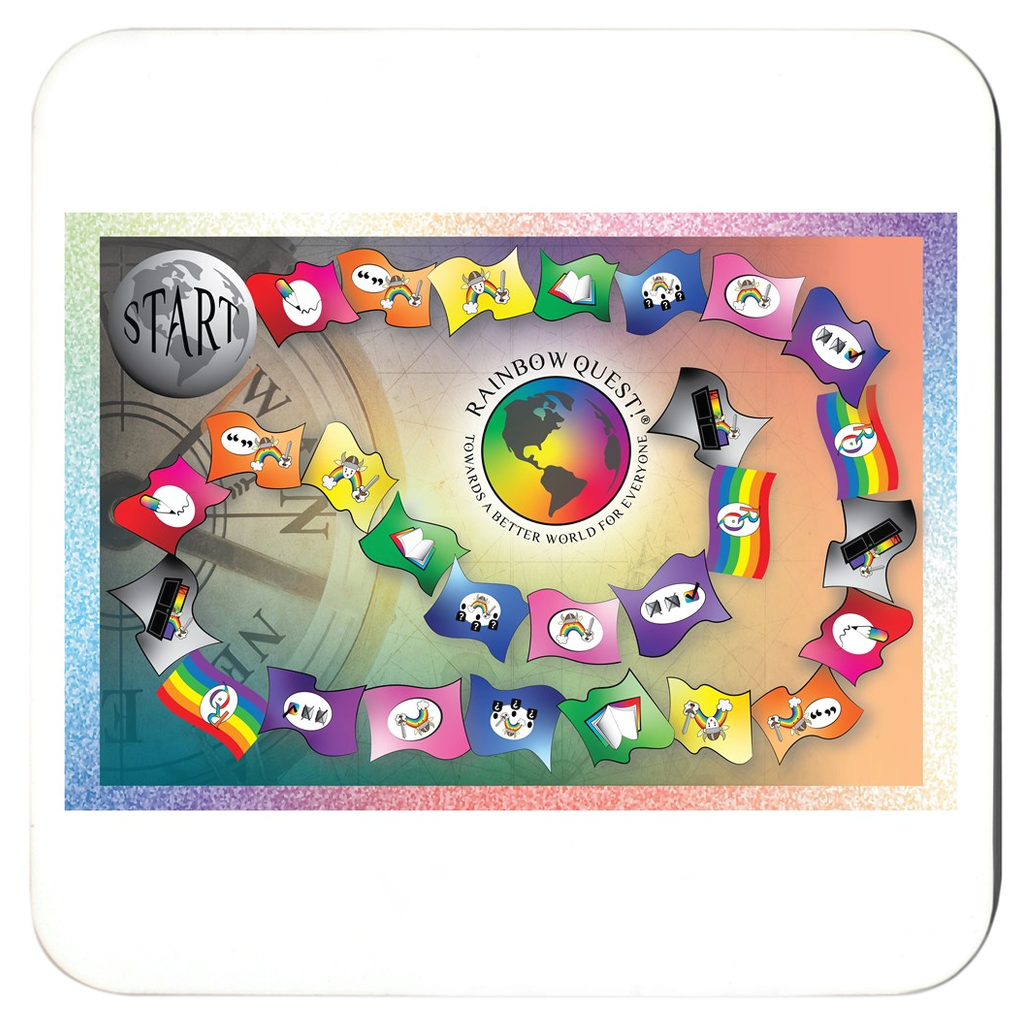 Rainbow Quest! Drink Coasters - The Rainbow Quest! Treasure Chest