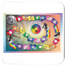 Load image into Gallery viewer, Rainbow Quest! Drink Coasters - The Rainbow Quest! Treasure Chest
