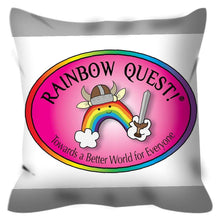 Load image into Gallery viewer, Outdoor Pillows with a Rainbow Quest! Attitude - The Rainbow Quest! Treasure Chest
