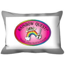 Load image into Gallery viewer, Outdoor Pillows with a Rainbow Quest! Attitude - The Rainbow Quest! Treasure Chest
