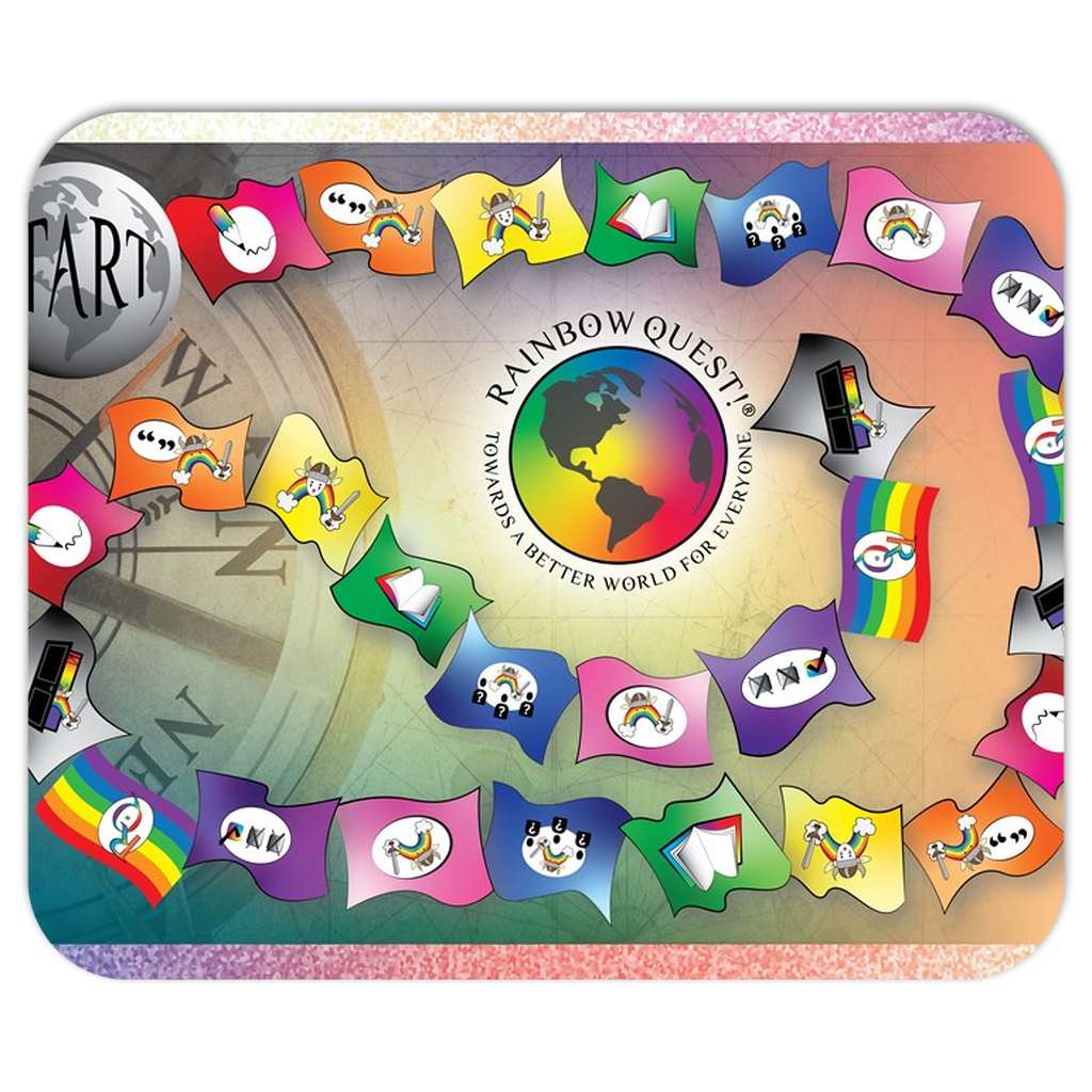 Rainbow Quest! Board Mousepad - The Rainbow Quest! Treasure Chest