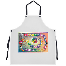 Load image into Gallery viewer, Rainbow Quest! Game Board Apron - The Rainbow Quest! Treasure Chest
