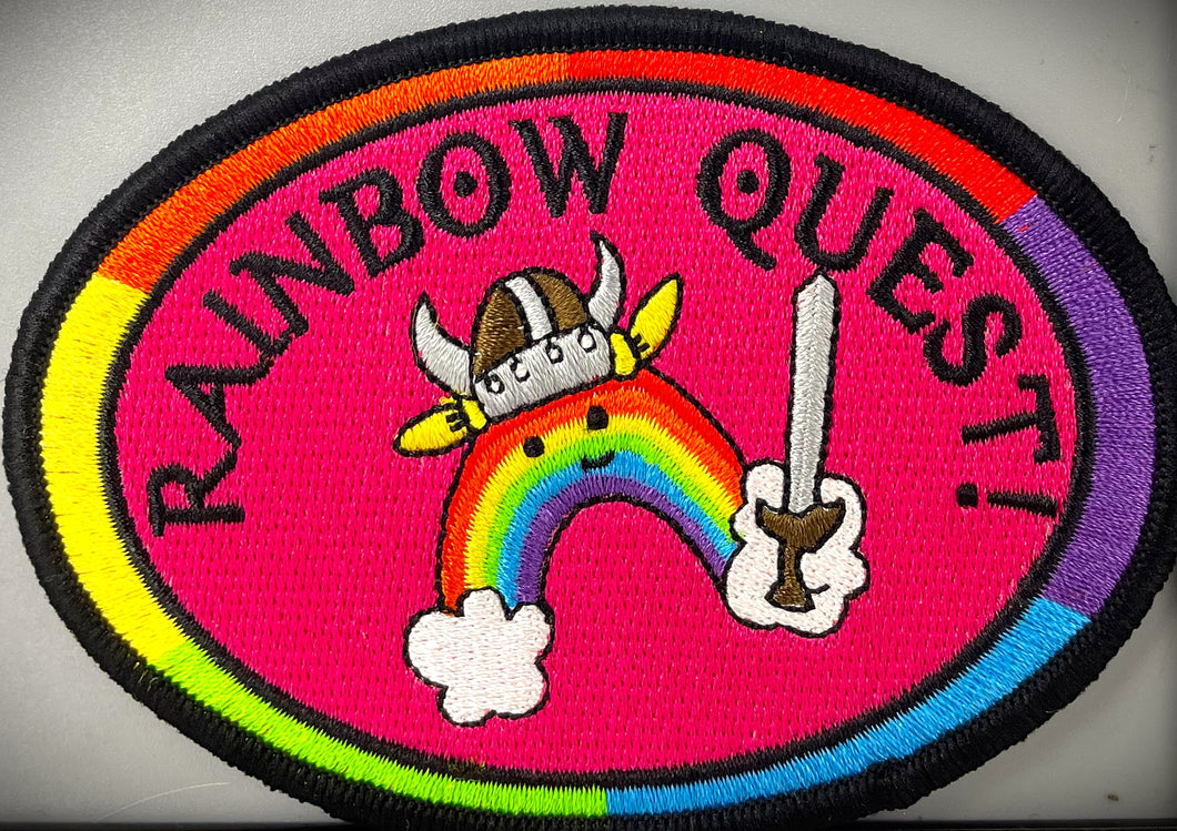 Embroidered Rainbow Quest! logo patch!